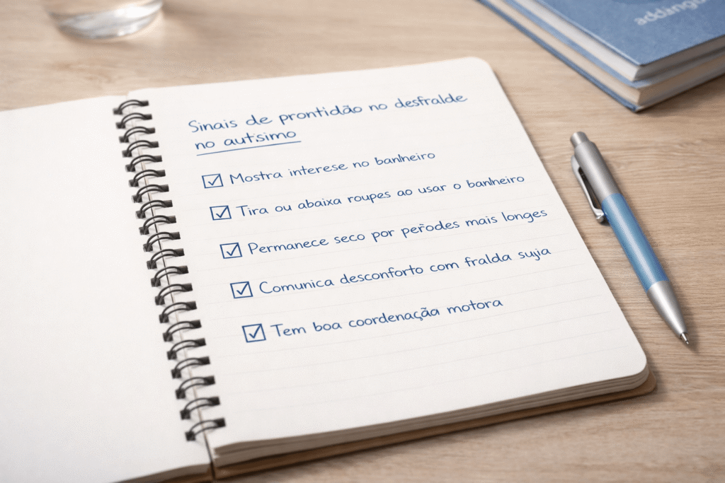 Planejamento estruturado para desfralde no autismo com rotina e organização visual
